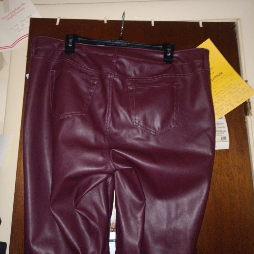 TORRID Faux Leather Mid Rise Pants - Picture 8 of 8